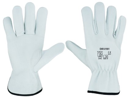 Mănuși de lucru, dimensiune piele de capră albă. 10 (ENR-01901) V50102
