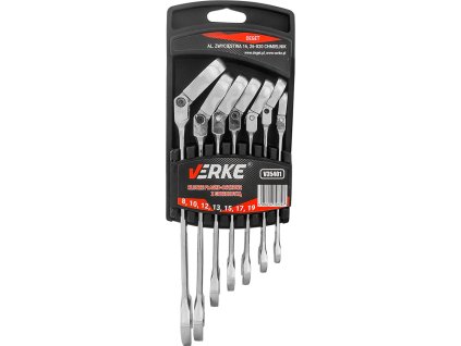 Set chei combinate cu clichet 7 buc VERKE V35401