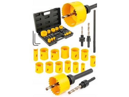 O OTWORNICE DO METALU I DREWNA BIMETAL ZESTAW OTWORNIC 17 EL FREZY 19 76MM Marka Ondragon