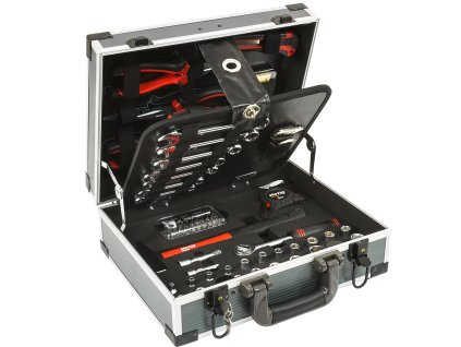 Set de scule 90 buc. în cutie de aluminiu BAUG