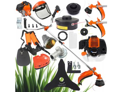 Perie pe benzină 7 CP 49 cm³ 380 mm lățime de tăiere 8500 rpm vibrații reduse și construcție durabilă (2)