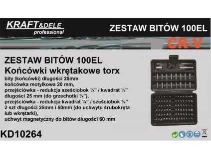 80643 238980 sada bitu sroubovacich hrotu torx 100 ks kd10264