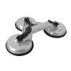 Suport din aluminiu cu ventuze pentru sticlă 3x115mm G02455