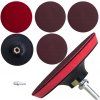 218543 elasticky kotouc se suchym zipem na brusku vrtacku m14 125 mm 3x brusny papir adapter