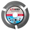 Disc de tăiere pentru lemn și placaj GK, 3 dinți, pentru ferăstraie și ferăstrău, trident.