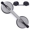 Ventuză dublă din aluminiu pentru sticlă, suport pentru plăci și faianță