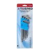 Chei L TORX cu orificiu T10 până la T50, set 9 buc.