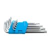Chei L TORX cu orificiu T10 până la T50, set 9 buc.