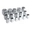 Set de chei tubulare hexagonale 3/4" forjate CRV 21 buc pentru camioane, cheie clichet, adaptoare mari