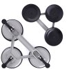 Ventuză triplă din aluminiu pentru sticlă, suport pentru sticlă, plăci și faianță.