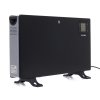 Radiator convector electric cu termostat, telecomandă, cronometru LCD, putere 2000 W, negru