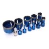 Carote diamantate pentru ceramică, piatră, gresie, faianță 6, 8, 10, 12, 20, 25, 28, 35, 45, 50, 68mm M14, trusă, adaptor, set 12 buc.