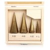 Set burghie conice trepte 4 buc în carcasă 4-32mm