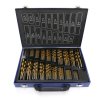 Burghie din titaniu, burghiu HSS-TIN, set 170 bucăți