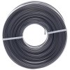 Fir de tăiere pentru coasă pe benzină și trimmer, pătrat 2,4 mm x 50 m, gri, armat.