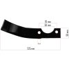 Cuțit stâng pentru cultivator PM-GGS-700M-NOL