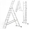 Hliníkový žebřík 3x9 stupňů 150 kg1