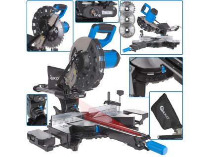 Poševna žaga s pomikom 2000W 255mm G80821