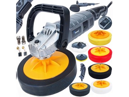Elektrická leštička 2700W s regulací otáček + 5x leštící houbička01