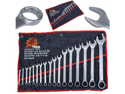Sada klíčů plochých a očkových 6 36mm 17 ks s pouzdrem1