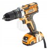 Aku vrtací šroubovák s příklepem 20V s 2 bateriemi Mega souprava04