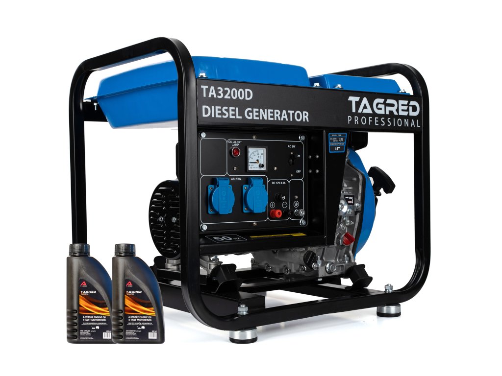 218996 dieselovy elektrocentrala tagred 2x230v 3200w