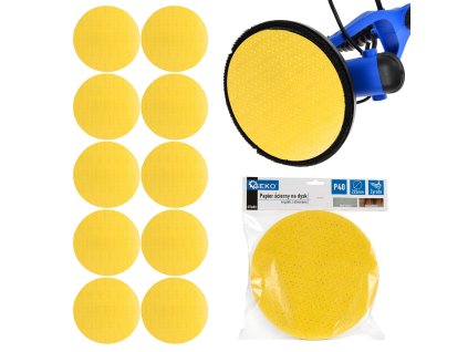 208268 brusny papir na kotouc disk s otvory 225mm p40 zirafa g78680