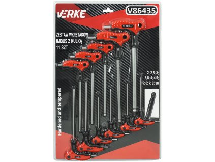 233478 sada imbusovych sroubovaku s t rukojeti a kulickou 11 ks verke v86435