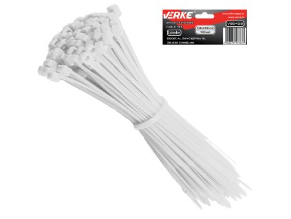 234600 stahovaci pasky 4 8x350 mm bile 100 ks verke v86408