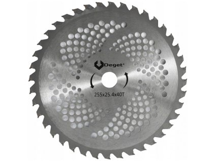 231081 tvarovany kotouc typ a 255x25 4x40t deget v90150