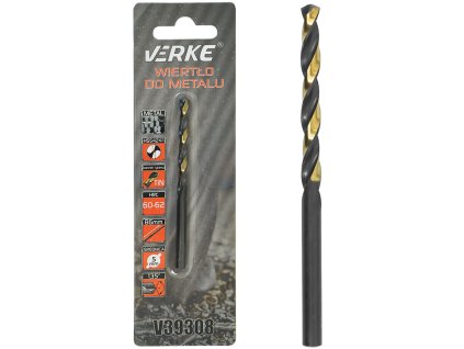 234489 vrtak do kovu hss s titanovym povlakem 5 mm verke v39308