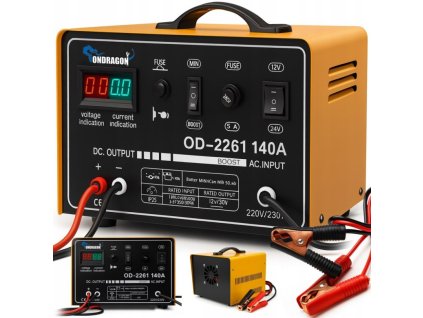 ROZRUCH 1224V PROSTOWNIK SAMOCHODOWY Z ROZRUCHEM DO LADOWANIA MOC 140A LCD [48493] 780