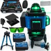 POZIOMICA LASEROWA LASER KRZYZOWY ZIELONY SAMOPOZIOMUJACA 4D 360 STATYW