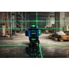 POZIOMICA LASEROWA LASER KRZYZOWY ZIELONY SAMOPOZIOMUJACA 4D 360 STATYW Zasilanie akumulatorowe