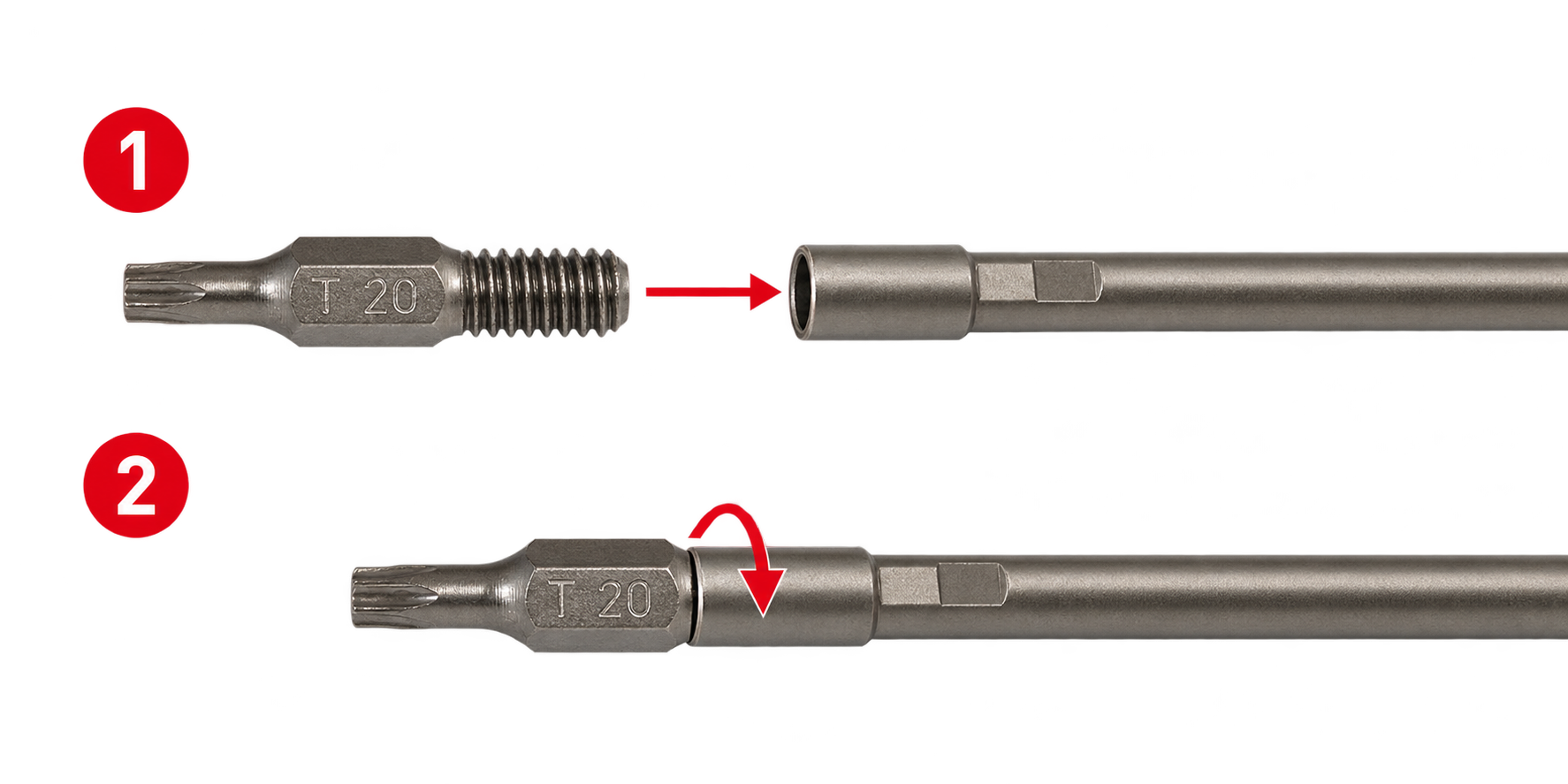 TX20-S2M6 – M6 × 30 mm – 5 ks – Bity se závitem pro nástavec DWB