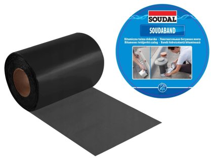 150mm x 10m - Bitumenová Střešní těsnící páska Grafitová, Soudal Soudaband