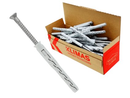 10x100mm KPS-FAST - 50ks - Rámové hmoždinky s vrutem se zápustnou hlavou, TX40