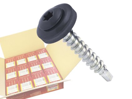 RAL 7016 4,8x35mm - 1 Karton (12x250ks) - Vruty farmářské střešní TORX, barva: Antracitově šedá, WDD