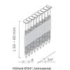 2,8x64mm D34 KMR - 5000 ks - Konvexní, prstencové hřebíky do hřebíkovačky - Ring