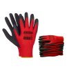 12párů - Rukavice Verken onyx RedLatex- velikost 9/L