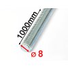 M8x1000mm, 4.8 DIN 975 ZN - 1ks - Závitová tyč