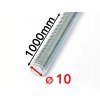 M10x1000mm, 4.8 DIN 975 ZN - 1ks - Závitová tyč
