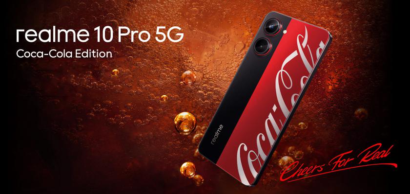 Takto bude vypadat realme 10 Pro 5G Coca-Cola Edition