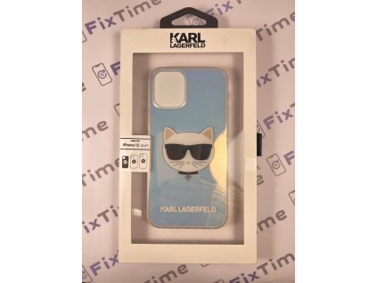 Karl Lagerfeld PC/TPU Choupette Head Kryt pro iPhone 12 mini 5.4 Iridescent