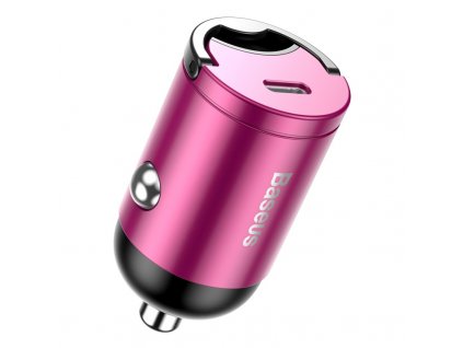 baseus tiny star mini pps car charger type c port 30w pink