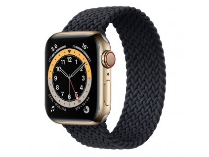 coteetci nylon braided band 125 mm for apple watch 38 40 mm black