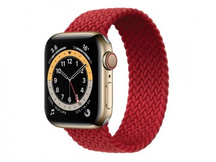 coteci nylonovy reminek 134 mm pro apple watch 42 44 45 49mm cervena