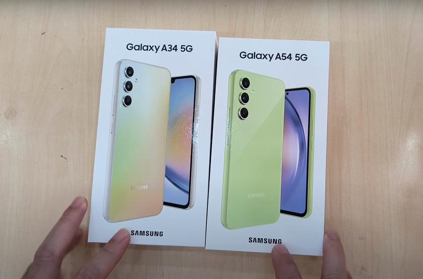 Tři dny před představením: na internetu se objevilo video z rozbalování Galaxy A34 a Galaxy A54