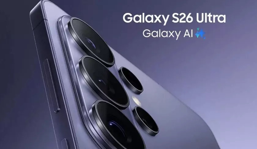 Insider ukázal reklamní render Galaxy S26 Ultra v nové barvě Cobalt Violet