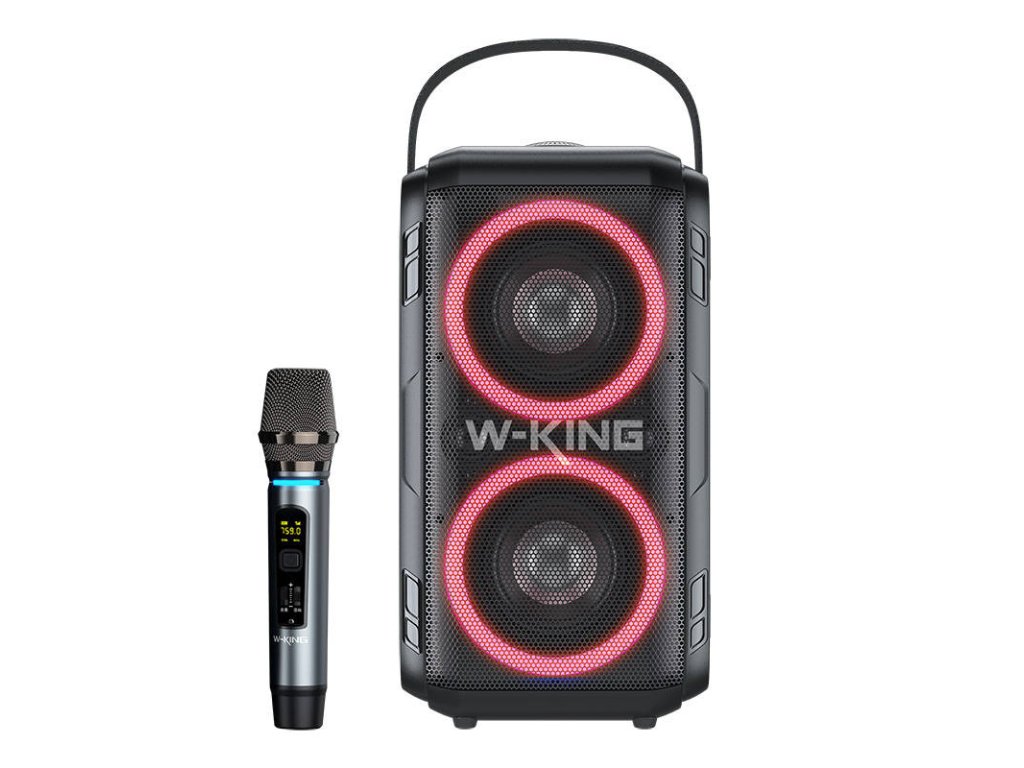 Bezdrátový reproduktor Bluetooth W-KING T9 60W (černý) + mikrofon